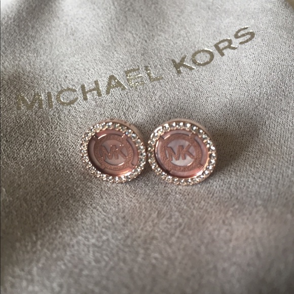 Michael Kors Jewelry - 🎉HP🎉NWT! MICHAEL KORS ROSE GOLD POST EARRINGS