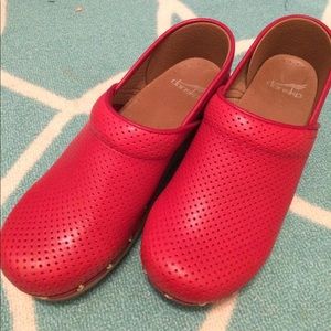 Dansko womens red clogs