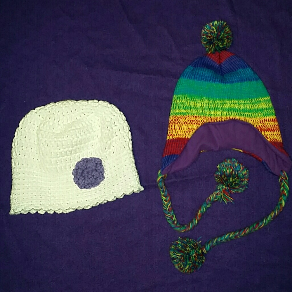 2 girls crochet hats