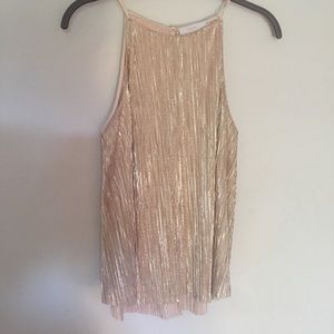 Rose gold racer back tank