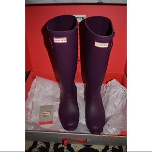NEW Women’s Hunter Original Stripe rain Boots!!