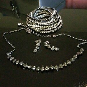 Necklace, bracelet, earring set Necklace, bracelet, earring set