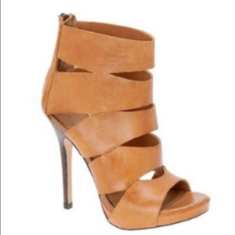 Pre-loved Aldo Parrin Peep toe zipback pump sz 40