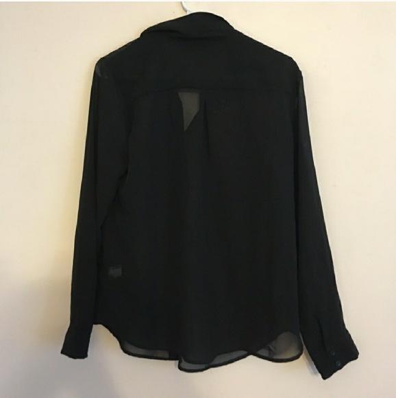 Black sheer top - Picture 2 of 4