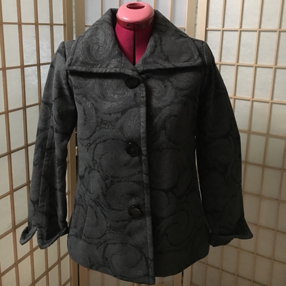Petite Gray Swing Coat