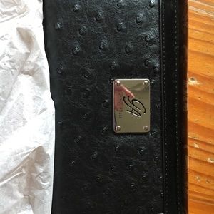 Grace Adele zipper wallet black