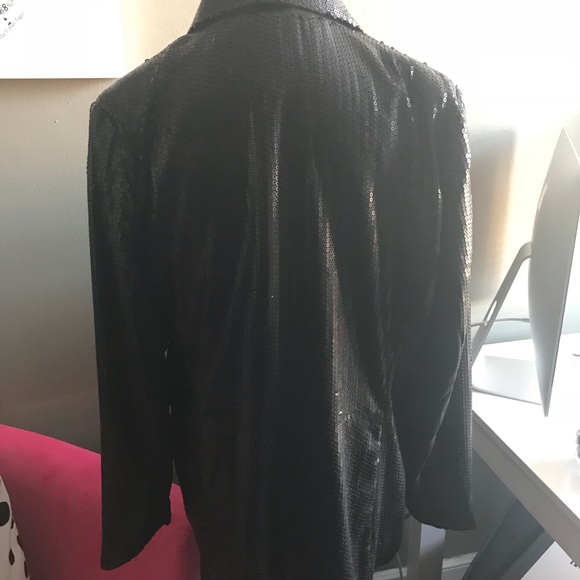 [SOLD] Rachel Zoe Sequin Blazer Size L - Picture 3 of 5