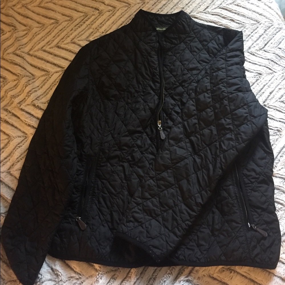 Eddie Bauer  black rain proof coat