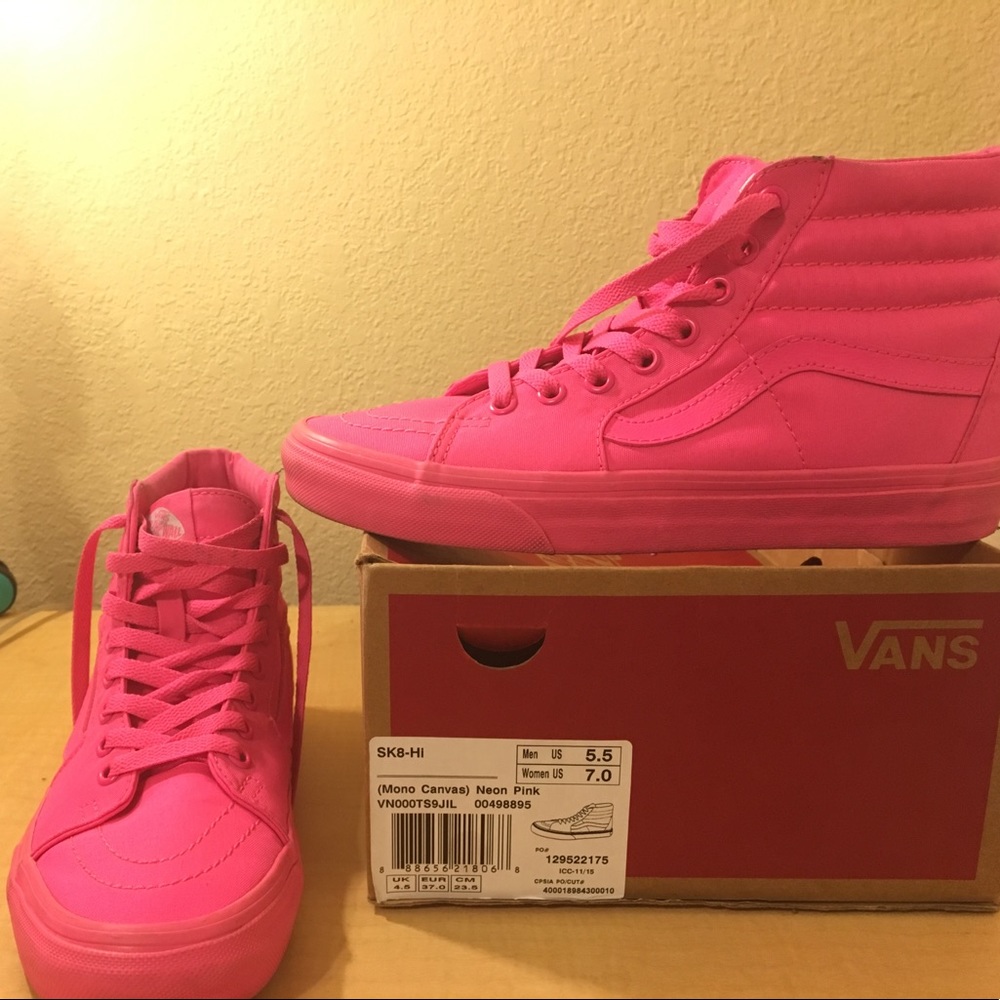 Vans Mono Skate- Neon Pink