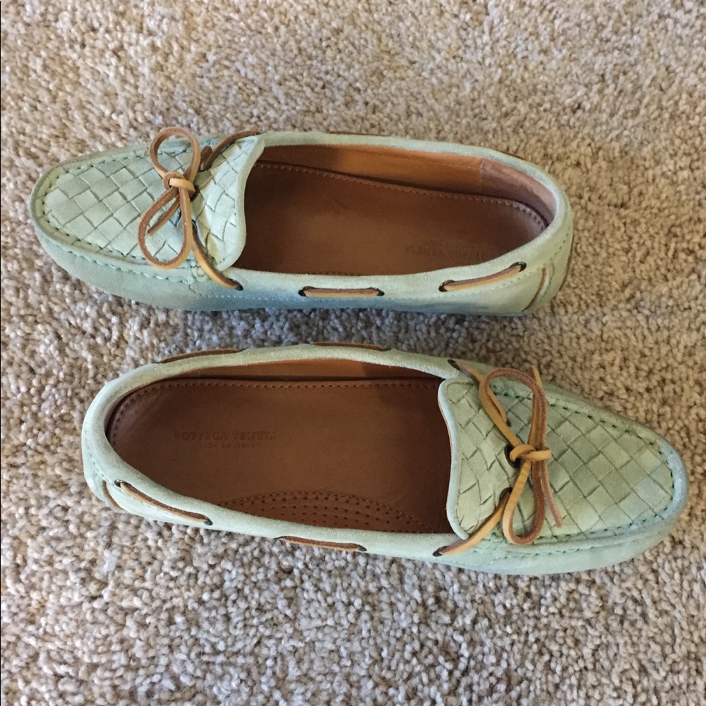 Bottega Veneta Women Loafers (Mint color)