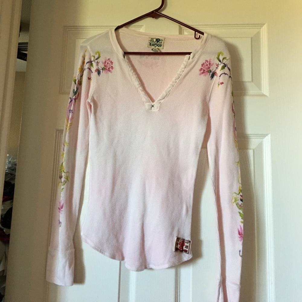 V-Neck thermal Lucky Brand shirt
