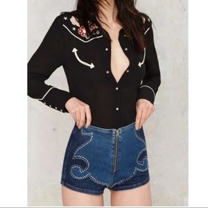 Nasty Gal Kerry Denim Hot Shorts Nasty Gal Kerry Denim Hot Shorts