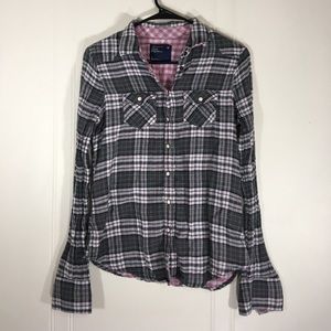 American Eagle Plaid Flannel