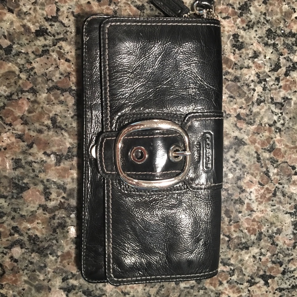 Black Coach wristlet