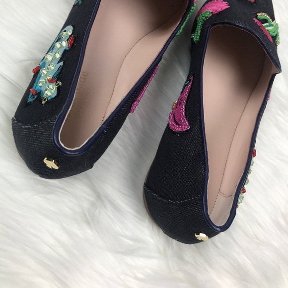 Kate Spade New York Saville Indigo Denim Flats. - Picture 8 of 8