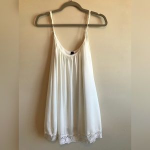 Spaghetti Strap White Dress