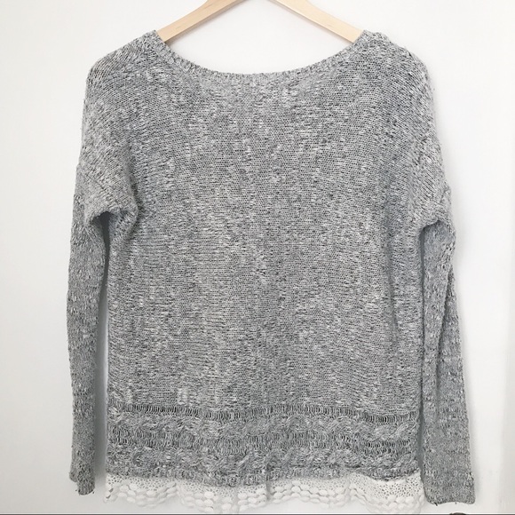 Abercrombie gray knit sweater - Picture 3 of 4