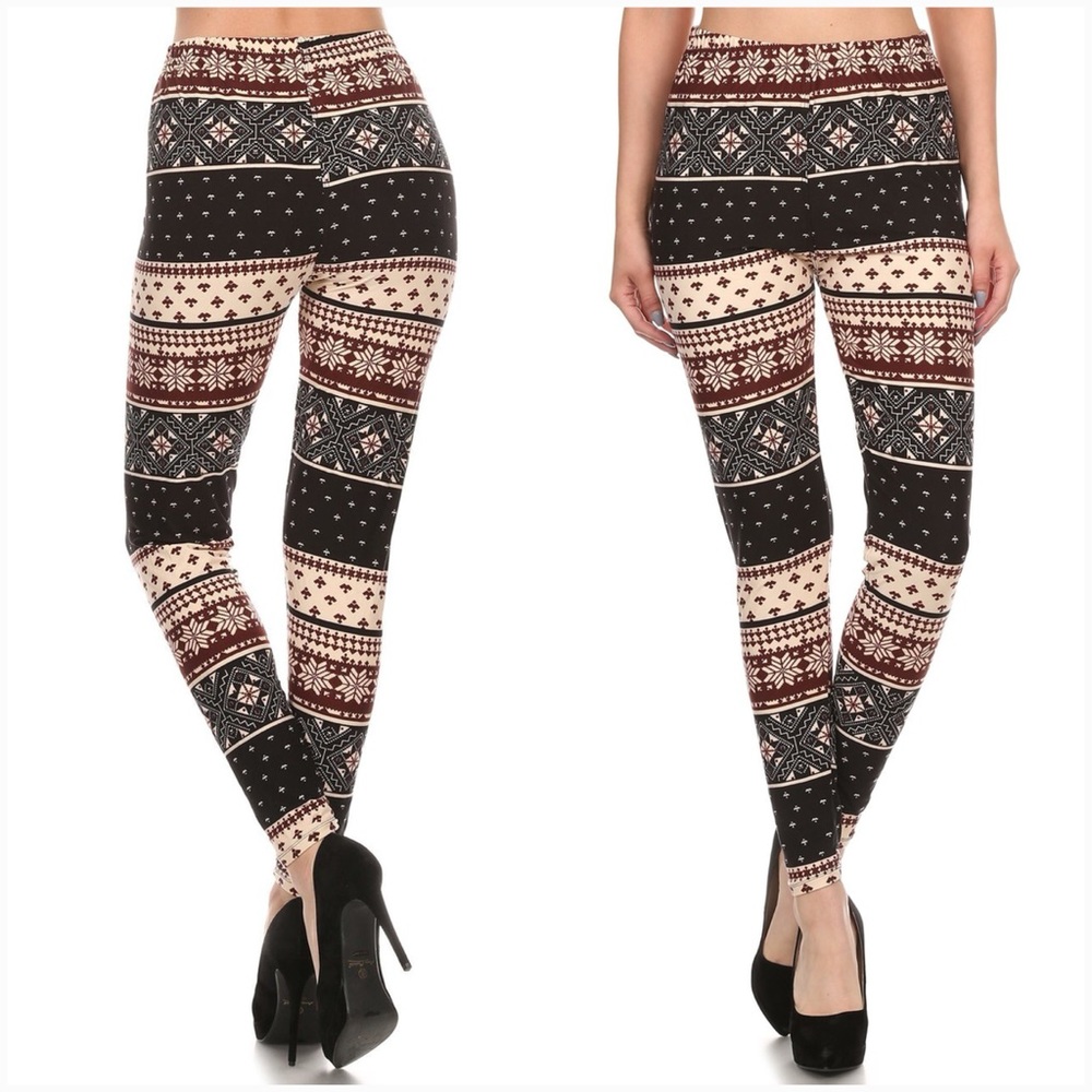 Raspberry Frost Print Leggings - Picture 5 of 6