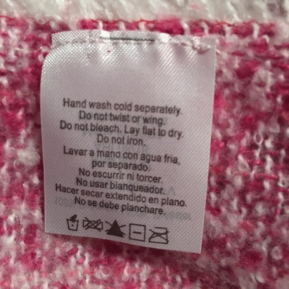 NWOT Pink and white scarf - Picture 4 of 4