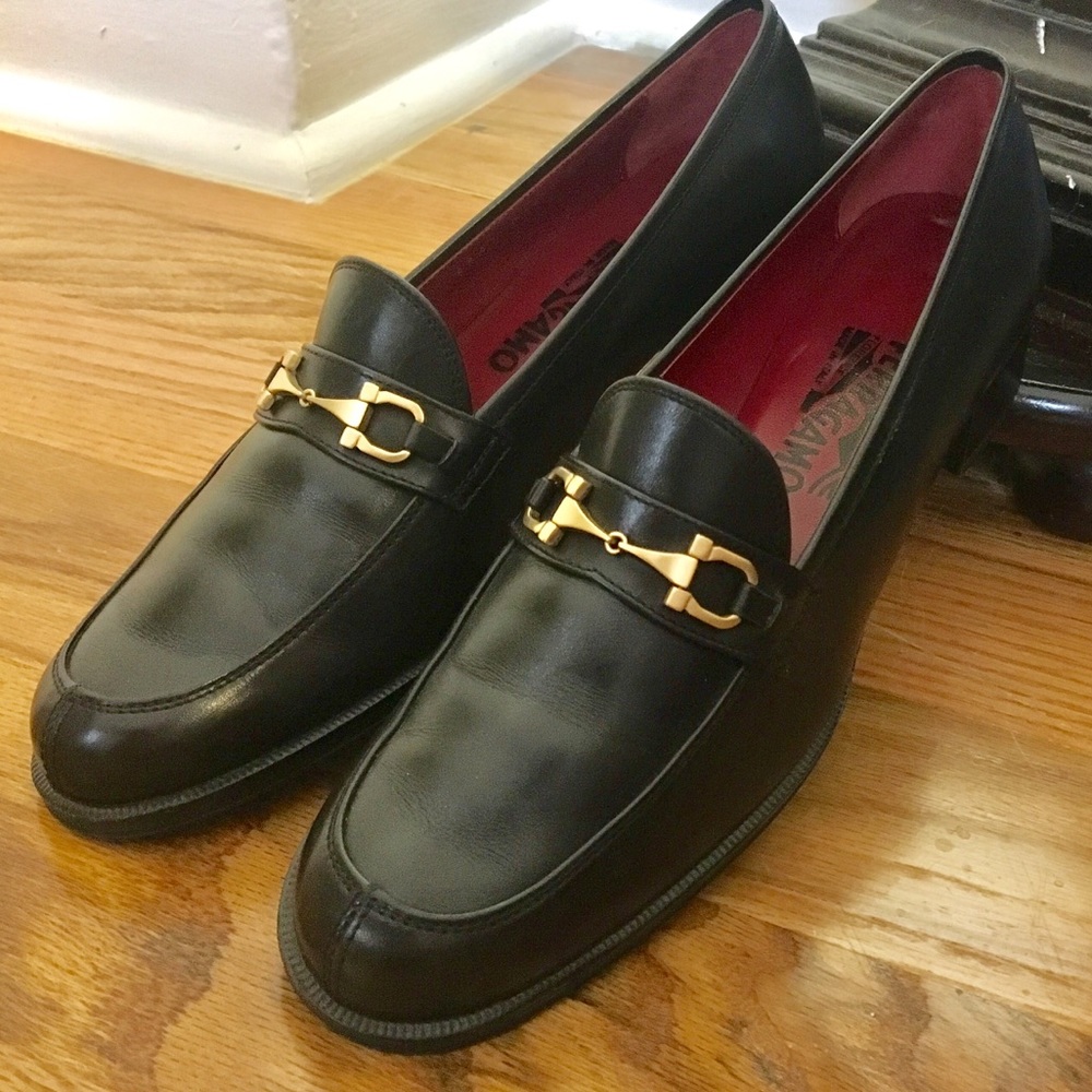 🍬SALVATORE FERRAGAMO SPORT  Leather Loafers