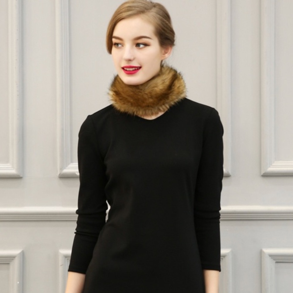 lFaux Fur collar wrap