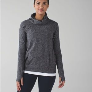 Lululemon Make a Move Long Sleeve Heather Black 6
