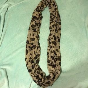 Cheetah print infinity scarf