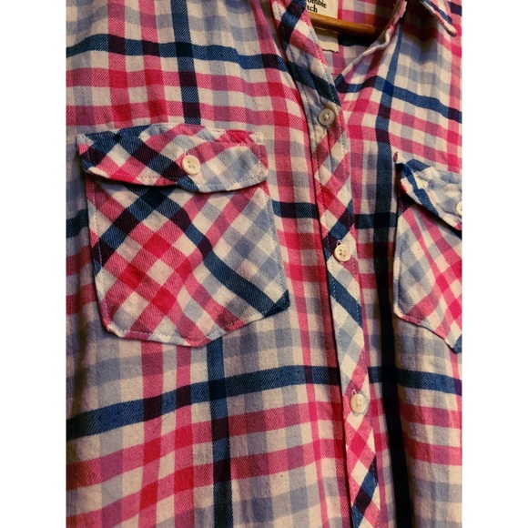 Abercrombie & fitch Plaid Top - Picture 2 of 3