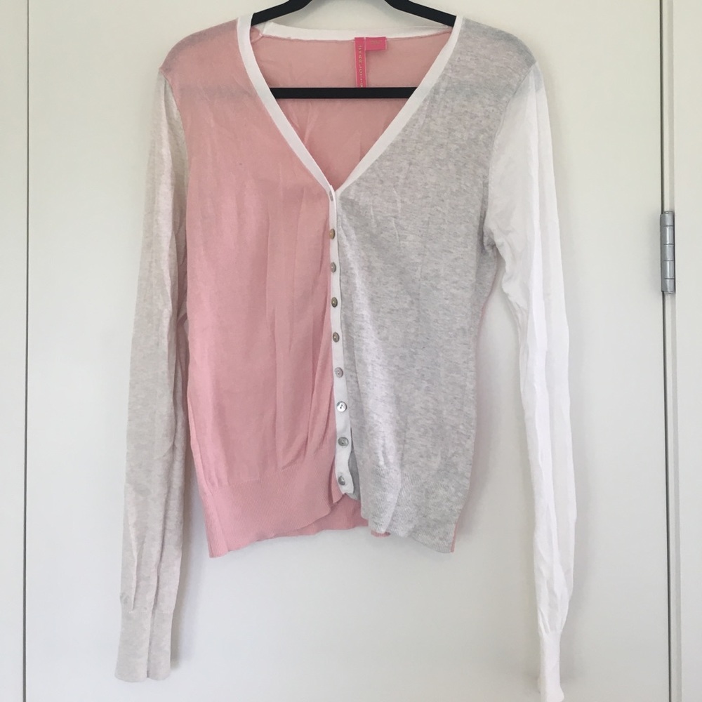Color Blocked boutique cardigan