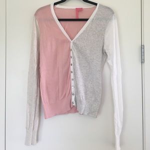 Color Blocked boutique cardigan