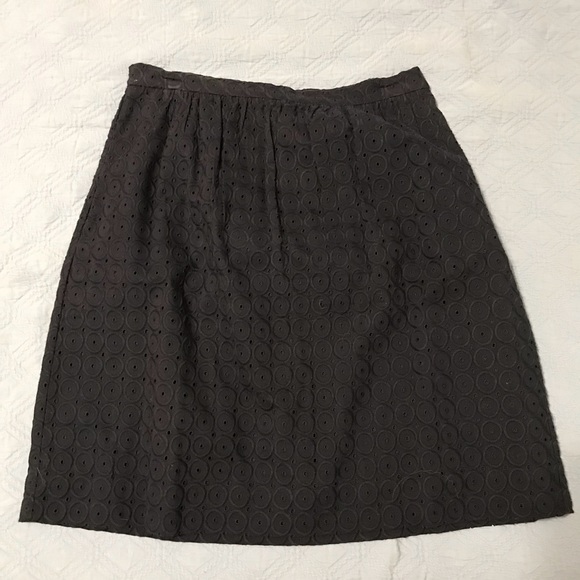 J. Crew Dresses & Skirts - J. Crew eyelit pattern navy skirt