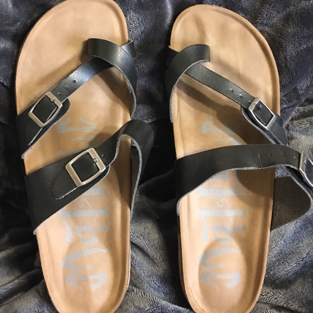 Mad love mock birkenstock sandals