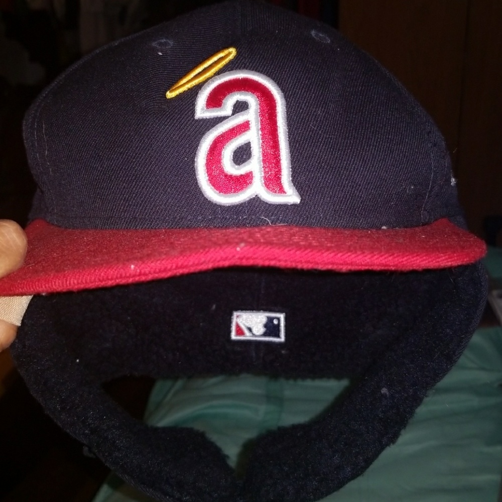 New Era Angels Hat with ear warmers