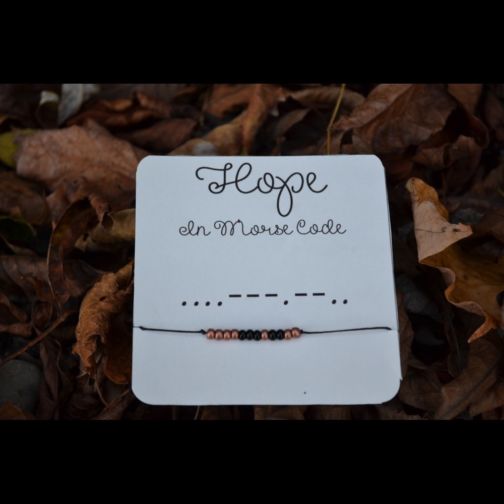 Hope Morse code bracelet - Picture 2 of 3