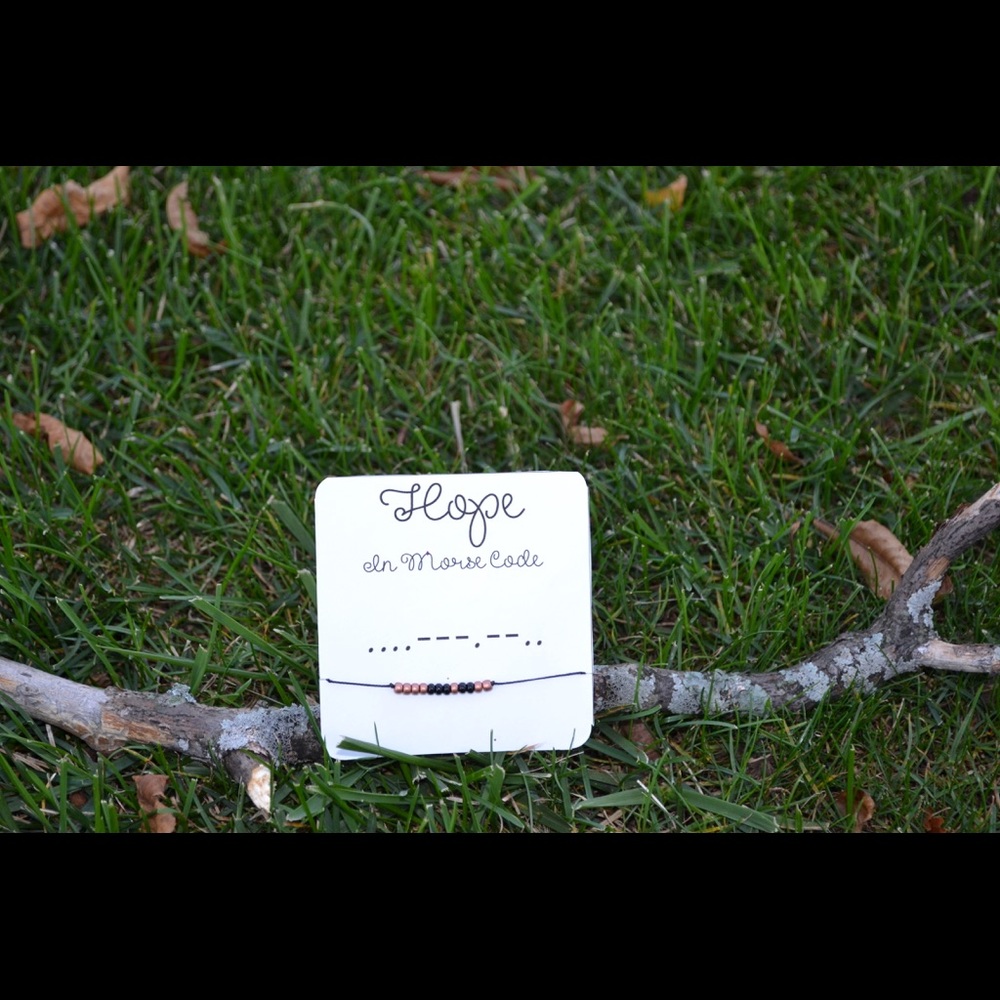 Hope Morse code bracelet - Picture 3 of 3