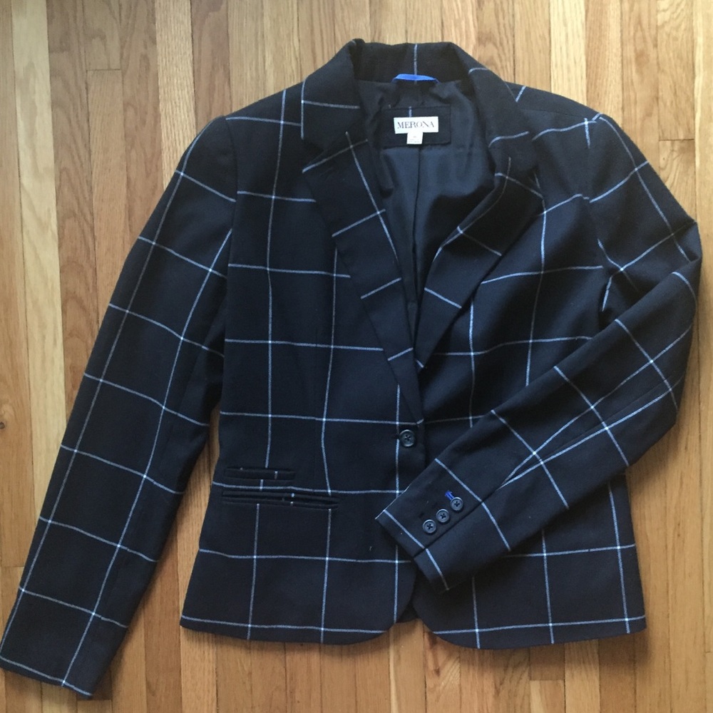 Black and White blazer