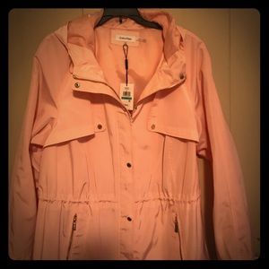 Calvin Klein rain jacket, ladies pale pink