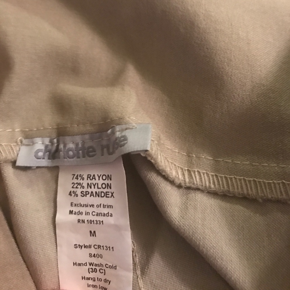 Charlotte Russe tan pencil skirt - Picture 4 of 4