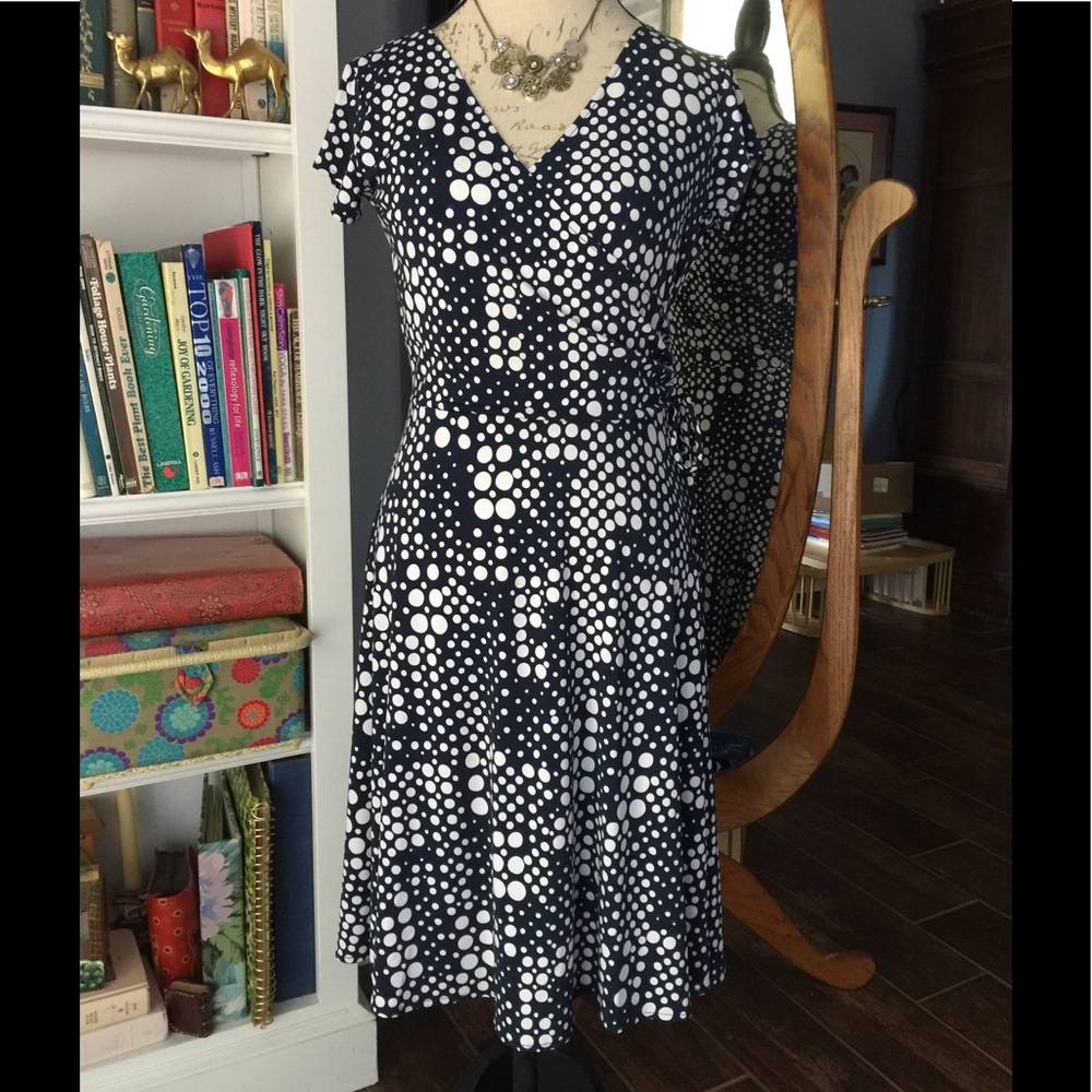 Mock wrap dress EUC