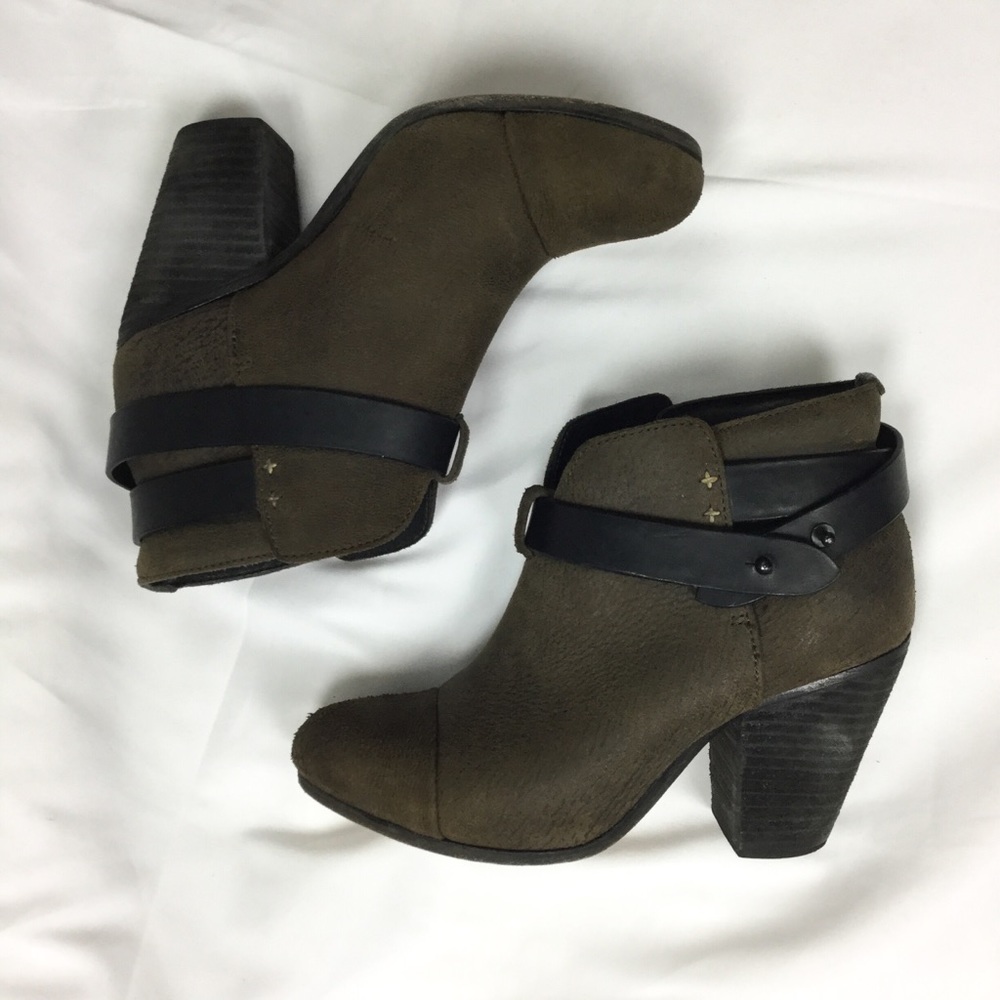 ‼️sold‼️Rag & Bone Harrow olive leather boots - Picture 1 of 8