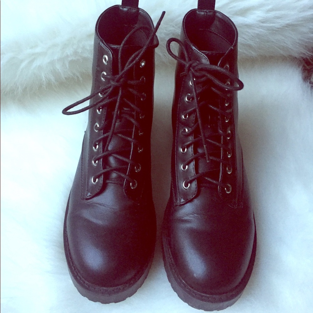 H&M Lace up boots