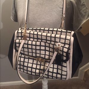 NWOT Plaid glittery Coach bag