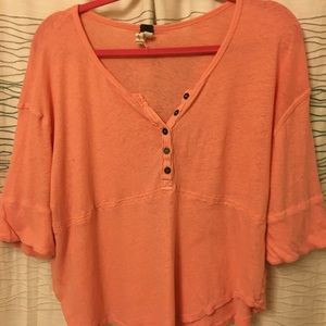 NWOT Free People Cropped Tee