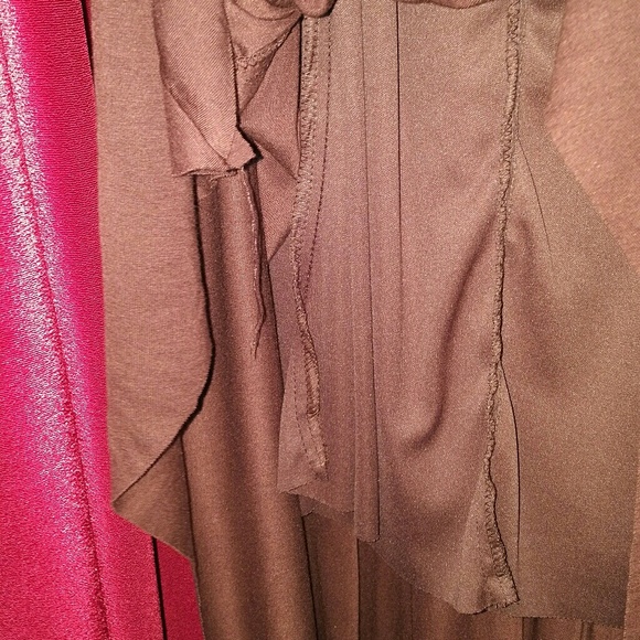 Cest Moi long flowy brown dress small - Picture 3 of 8