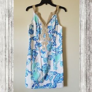 Lilly Pulitzer Emery Shift Dress in resort white