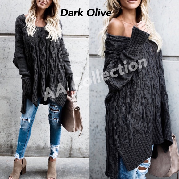 Oversized loose fit knit sweater S/M or M/L sold - Picture 5 of 8