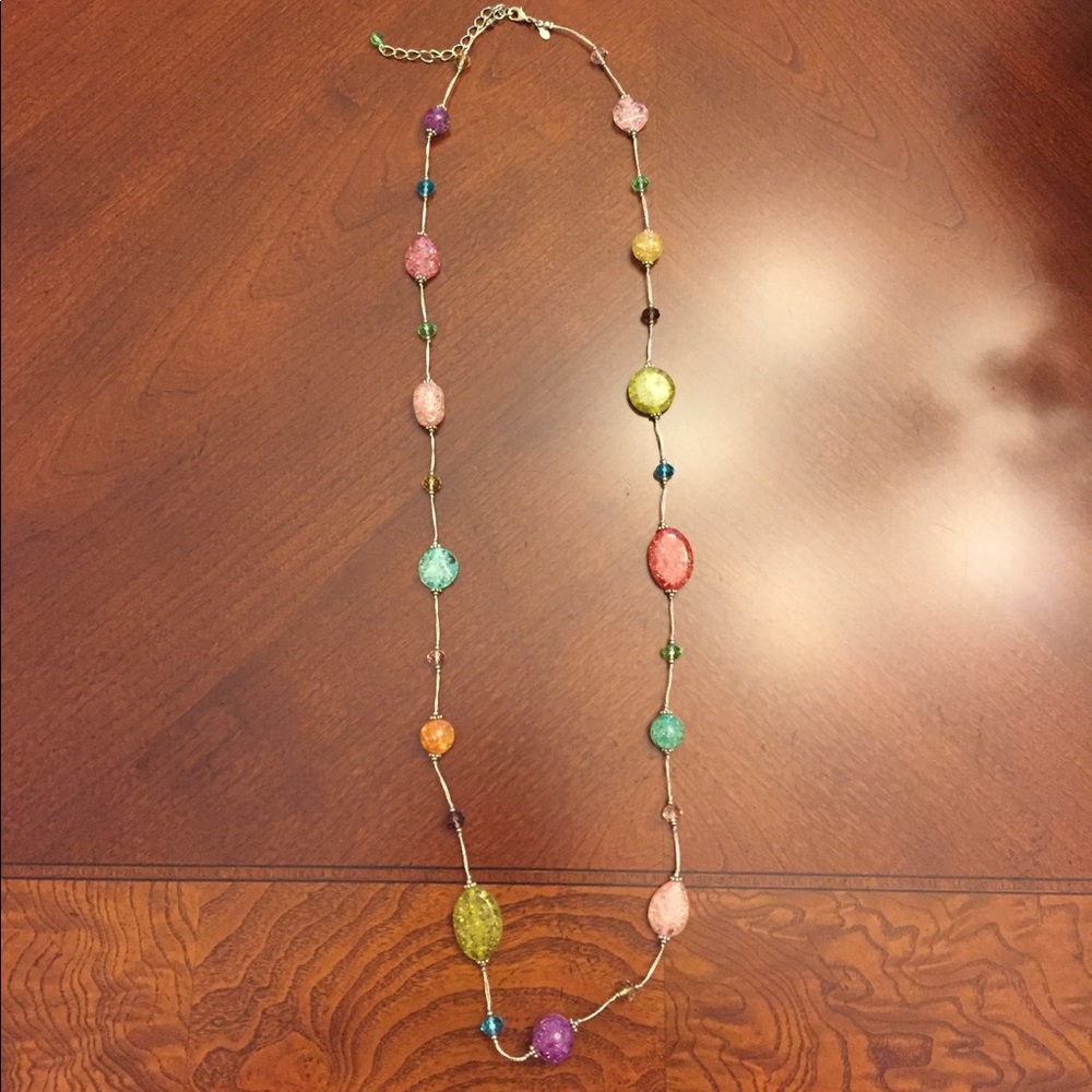 Multi-colored Gem Necklace