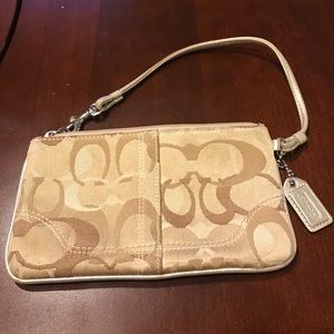 SOLD! Gold COACH Wristlet 🎈