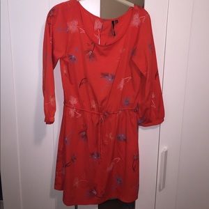 O'Neil orange long sleeve dress