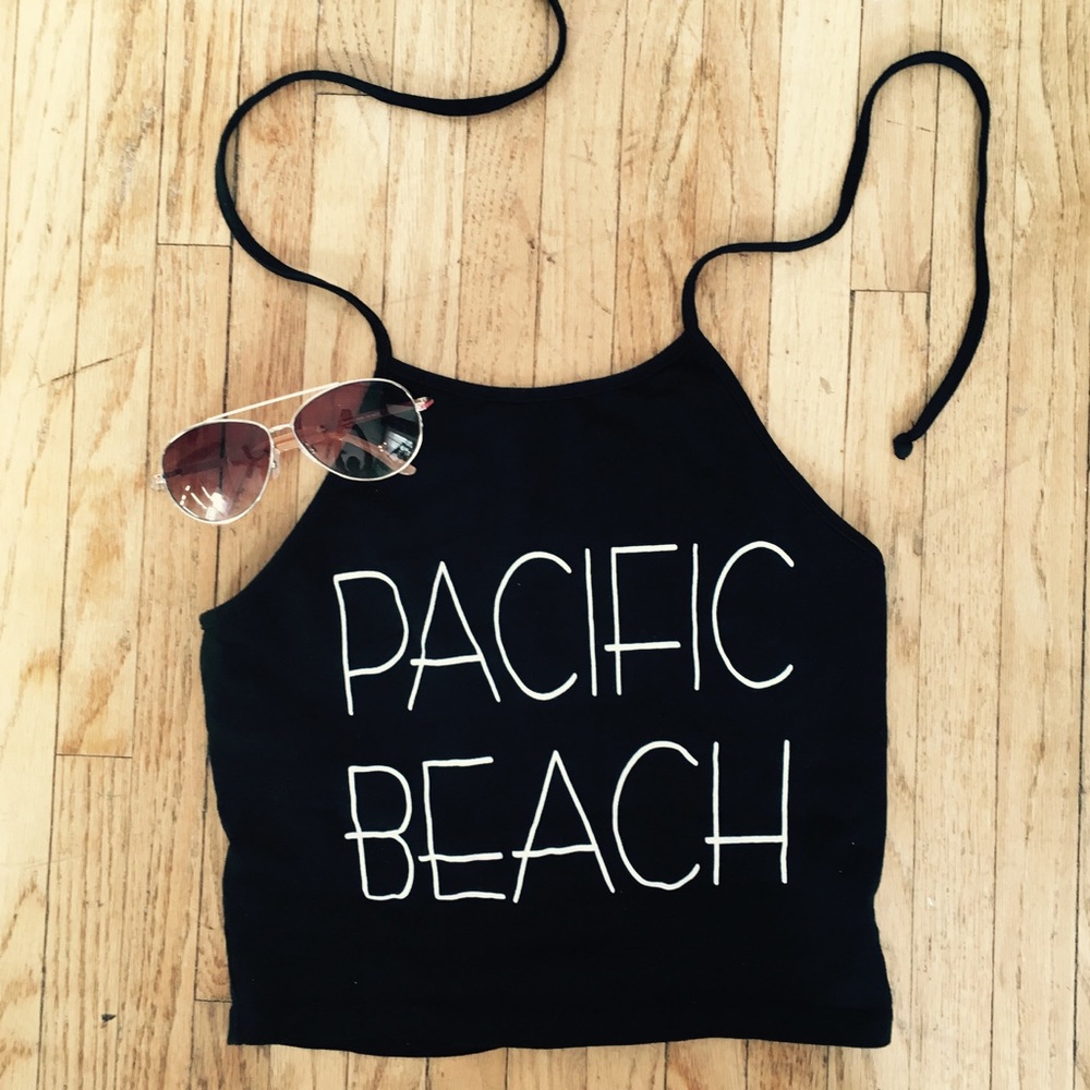 "Pacific Beach" Halter Crop Top ☀️